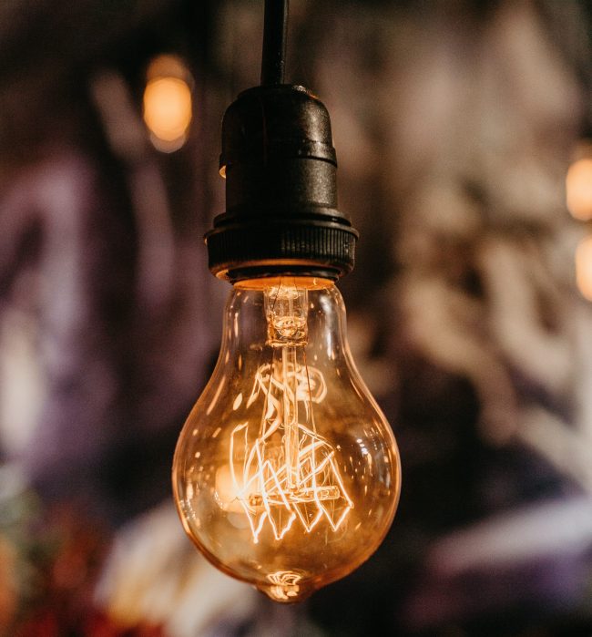 Bombilla de luz antigüa